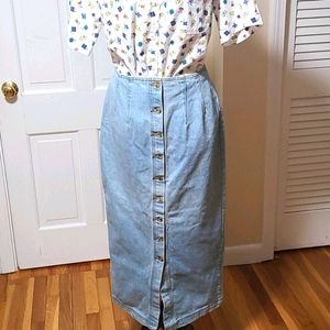 Vintage Karen Kane Denim Skirt